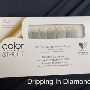 Color Street Nail Strips - Glittering Silver Elegance